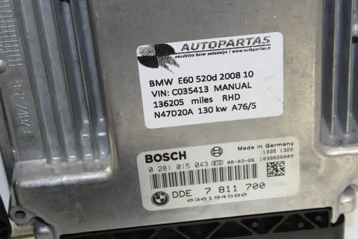 BMW 5 E60 E61 (2004 - 2010) 7811700 Комплект системы зажигания — фото 6