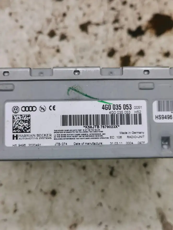 Audi A4 S4 B8 8K (2011 - 2015) 4G0035053 Магнитола / мультимедийная система — фото 4