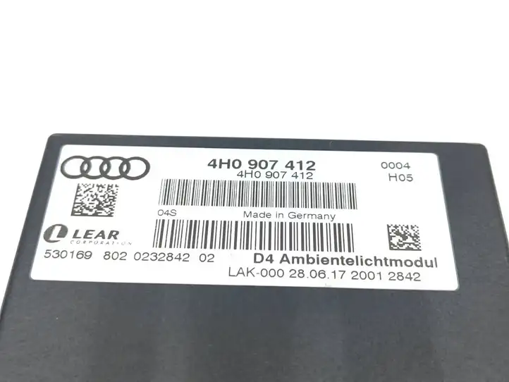 Audi A8 S8 D4 4H (2013 - 2017) 4H0907412 Реле освещения салона — фото 3