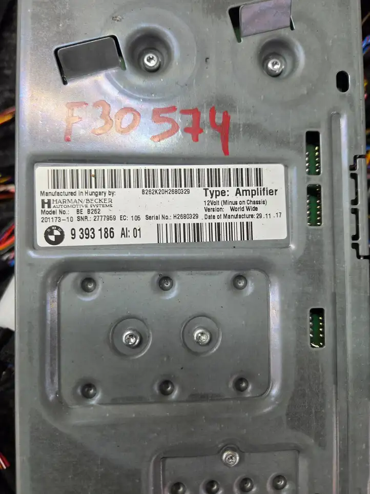 BMW 3 F30 F35 F31 (2012 - 2018) 9393186 Комплект аудиосистемы — фото 2