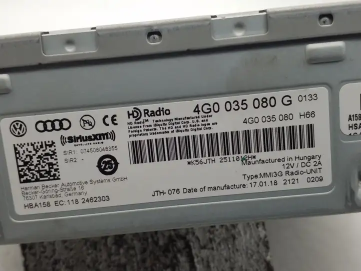 Audi Q5 SQ5 (2008 - 2012) 4G0035080G Магнитола / мультимедийная система — фото 3