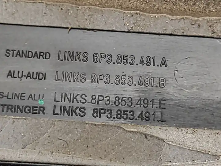 Audi A3/S3 8P (2008 - 2013) 8P3853491A Внутренняя отделка переднего порога — фото 4