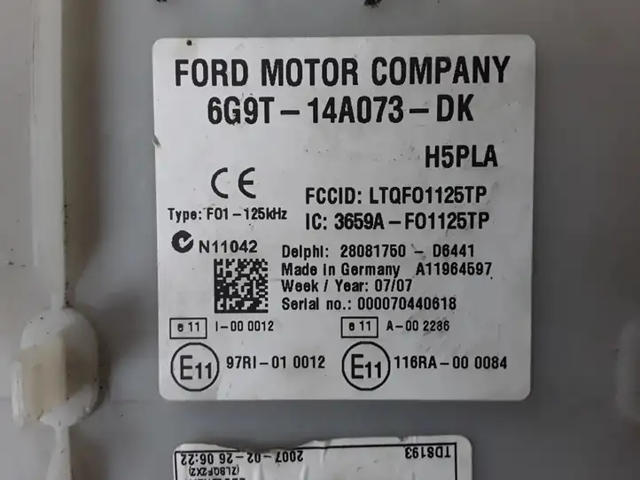 Ford S-MAX (2010 - 2015) 6G9T14A073DK Модуль комфорта — фото 2