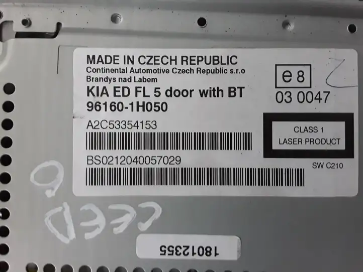 Kia Ceed (2006 - 2010) 961601H050 Магнитола / мультимедийная система — фото 2