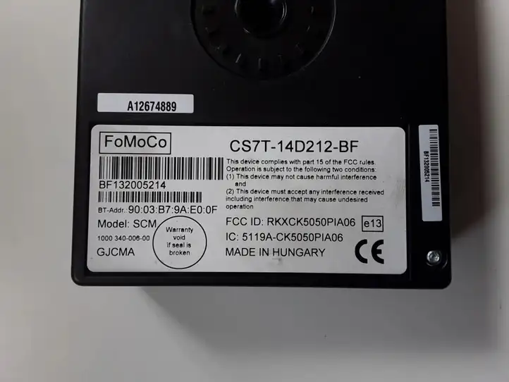 Ford Galaxy (2010 - 2015) CS7T14D212BF Bluetooth модуль — фото 2