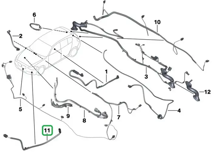 BMW M4 F82 F83 (2014 - 2020) 9344838 Прочая электропроводка — фото 8