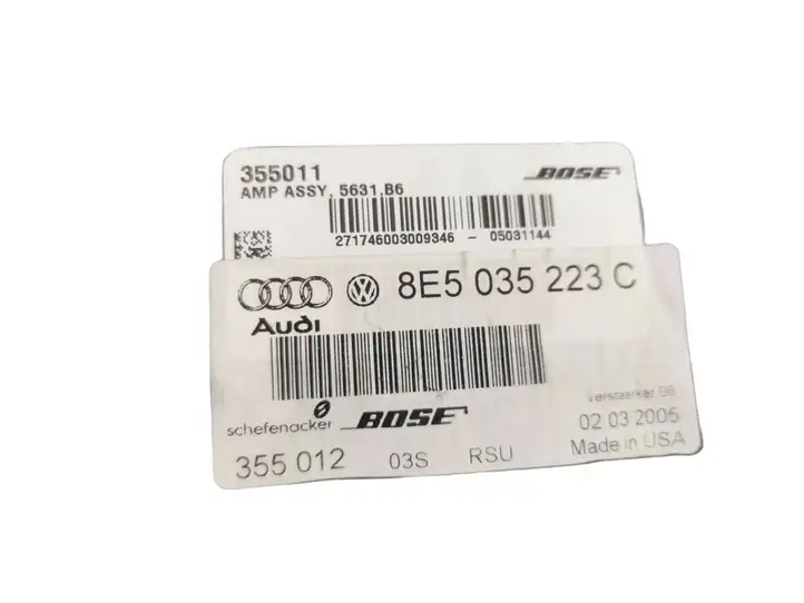 Audi A4 S4 B7 8E 8H (2004 - 2009) 8E5035223C Усилитель звука — фото 7
