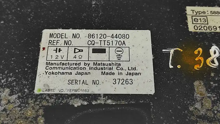 Toyota Avensis Verso (2001 - 2004) 8612044080 Магнитола / мультимедийная система — фото 4