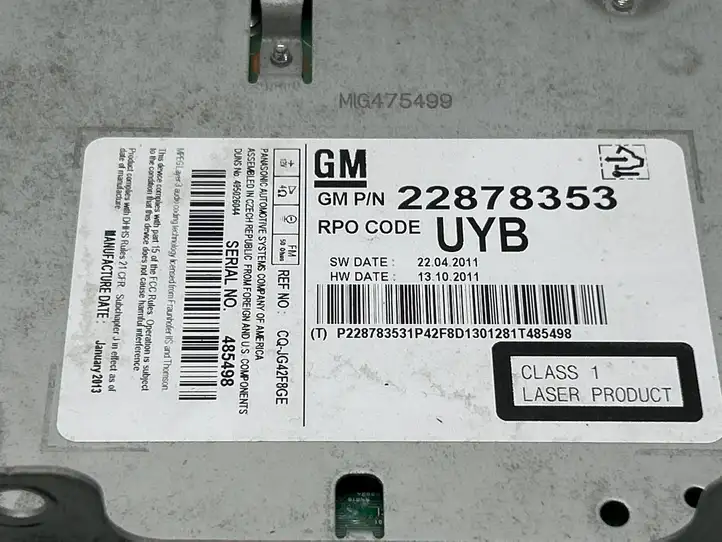 Opel Meriva B (2010 - 2014) 22878353 Магнитола / мультимедийная система — фото 6