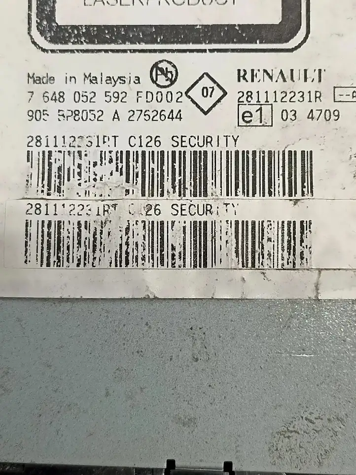 Renault Trafic II (X83) (2002 - 2014) 281112231R Магнитола / мультимедийная система — фото 6
