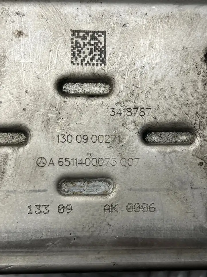 Mercedes-Benz E W212 (2009 - 2016) A6511400075 Охладитель клапана EGR — фото 4