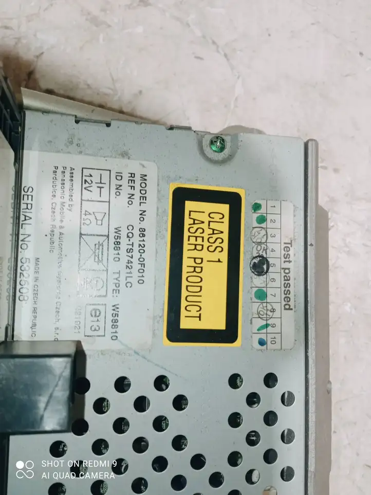Toyota Corolla Verso AR10 (2004 - 2009) 861200F010 Магнитола / мультимедийная система — фото 8