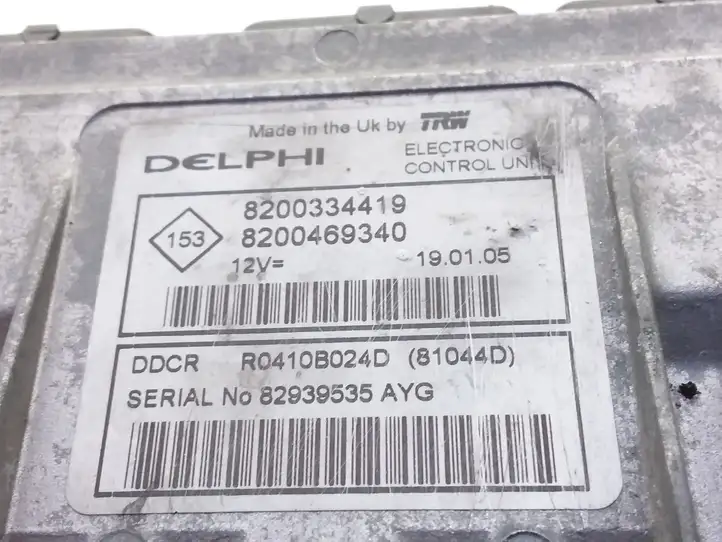 Renault Megane II (2002 - 2005) 8200334419 Блок управления двигателем (ЭБУ) — фото 5