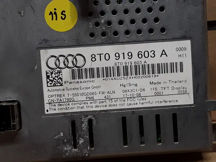 Audi A4 S4 B8 8K (2007 - 2011) 8T0919603A Дисплей / маленький экран — фото 4