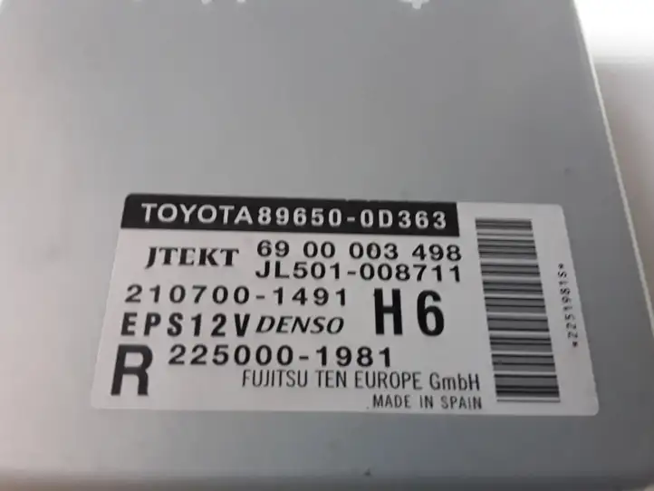 Toyota Yaris (2014 - 2019) 896500D363 Блок управления усилителем руля — фото 2