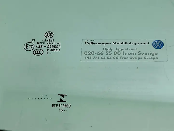 Volkswagen PASSAT B8 (2015 - ) 43R010603 Стекло передней двери — фото 2