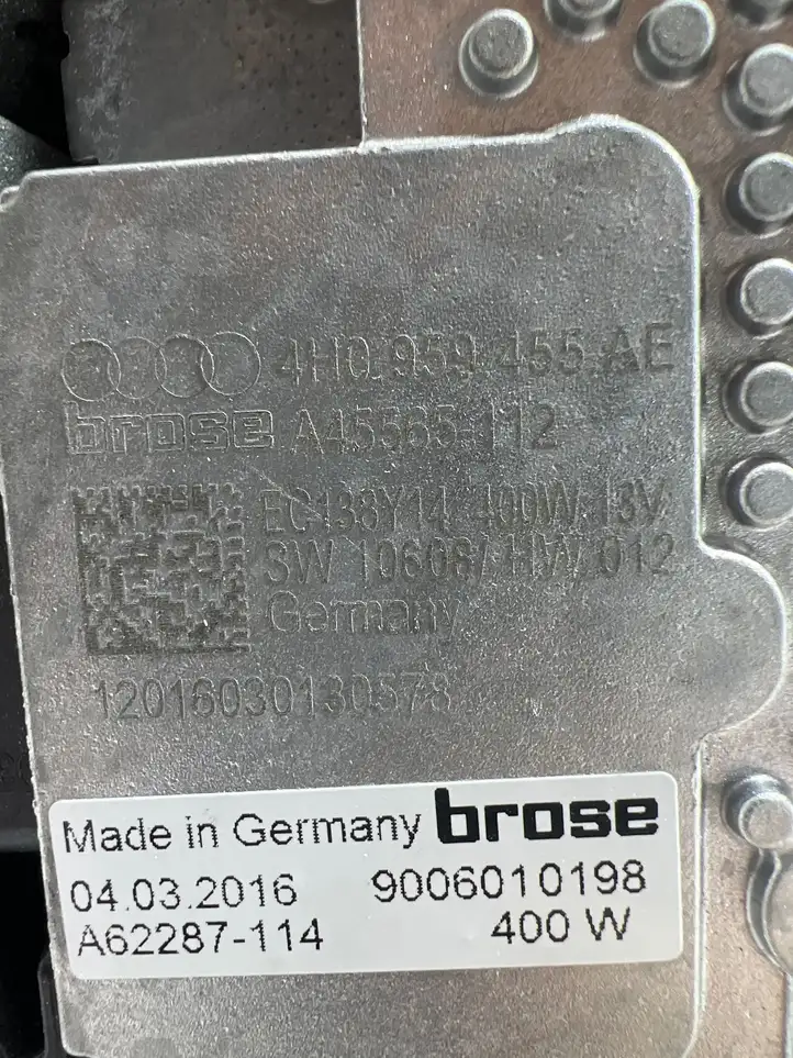 Audi Q5 SQ5 (2012 - 2017) 4H0959455AE Электровентилятор радиатора — фото 9