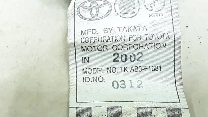 Toyota Corolla E120 E130 (2000 - 2004) TKAB0F1681 Задний ремень безопасности — фото 2
