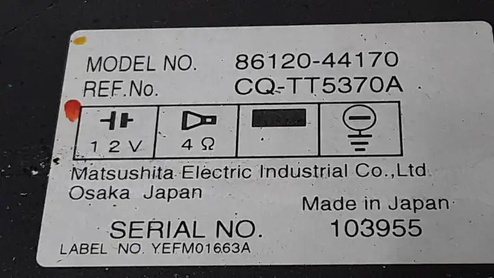 Toyota Avensis Verso (2001 - 2004) 8612044170 Магнитола / мультимедийная система — фото 2