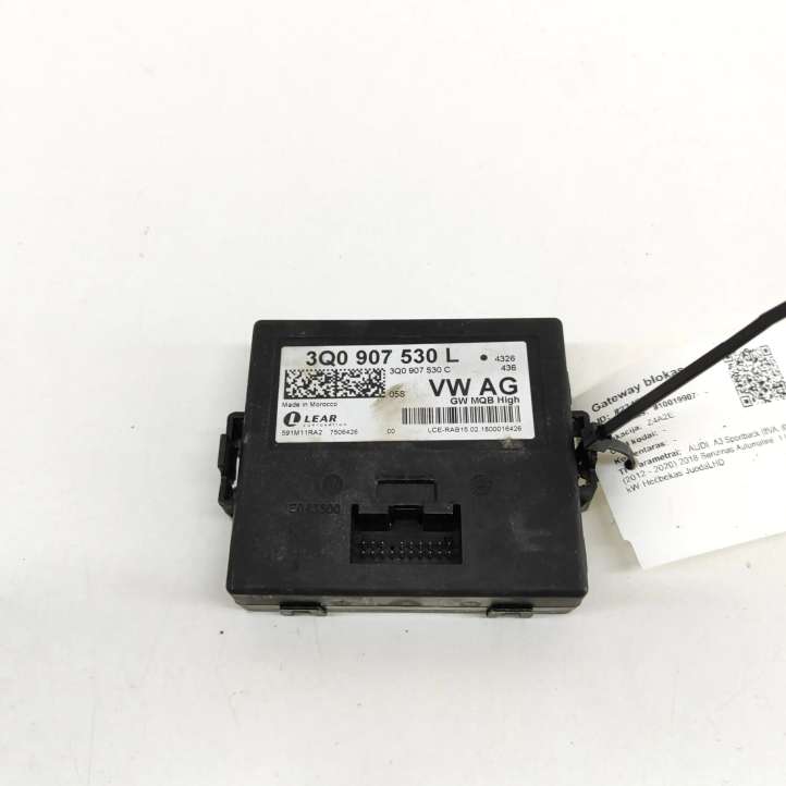 3Q0907530L Audi A3 S3 8V Gateway valdymo modulis