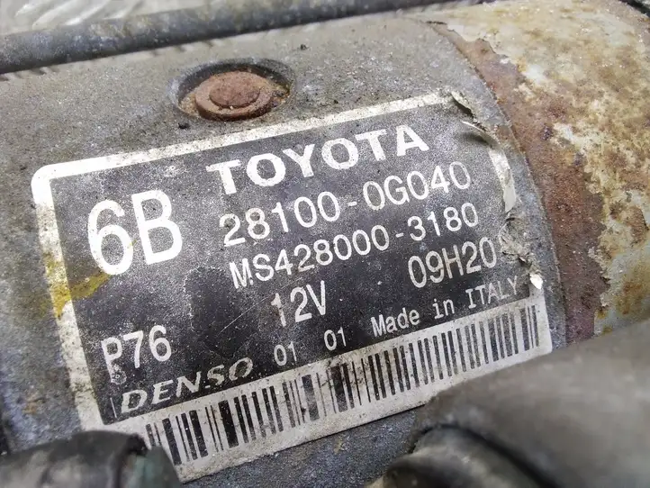 Toyota Corolla Verso AR10 (2004 - 2009) 281000G040 Стартер — фото 4