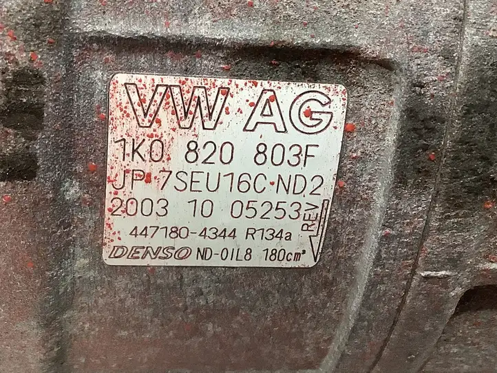 Volkswagen Golf V (2003 - 2009) 1K0820803F Компрессор (насос) кондиционера воздуха — фото 5