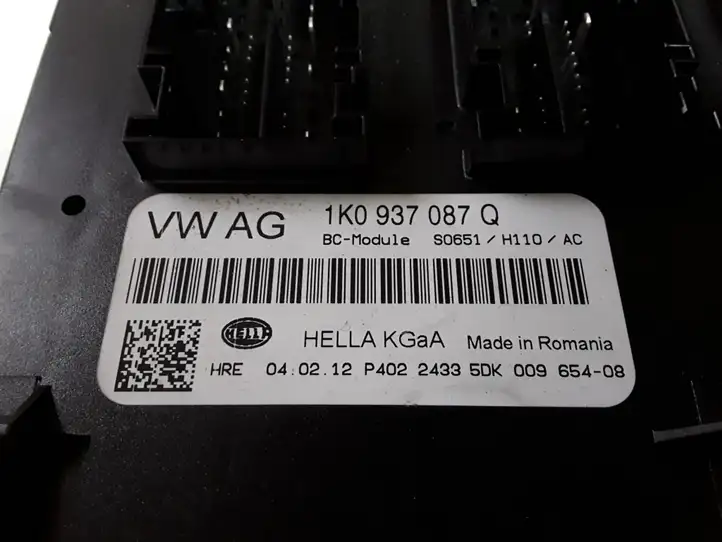 Skoda Octavia Mk2 (1Z) (2004 - 2013) 1K0937087Q Модуль комфорта — фото 2