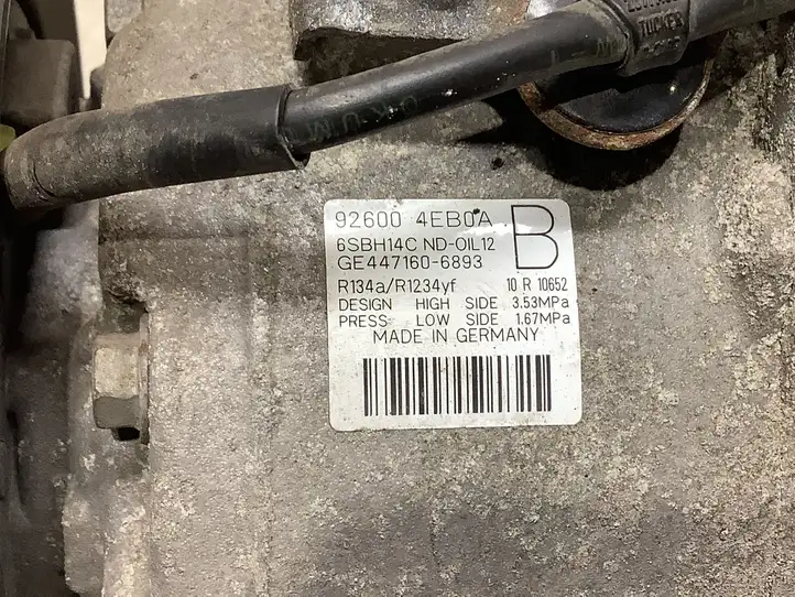 Nissan Qashqai (2013 - 2017) 926004EB0A Компрессор (насос) кондиционера воздуха — фото 6