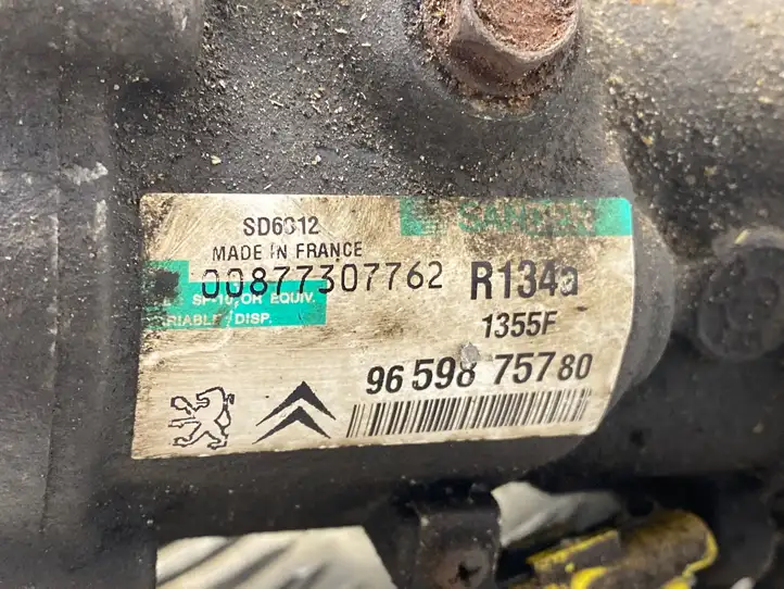Peugeot 207 (2006 - 2009) 9659875780 Компрессор (насос) кондиционера воздуха — фото 2