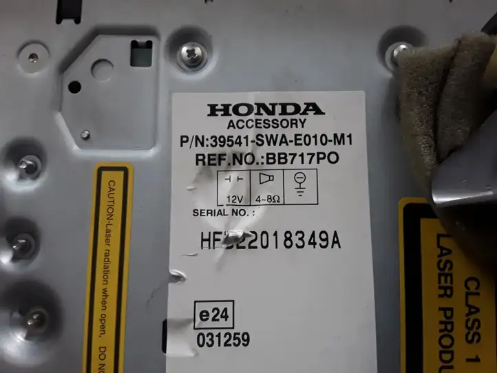 Honda CR-V (2006 - 2009) 39541SWAE010M1 Магнитола / мультимедийная система — фото 3