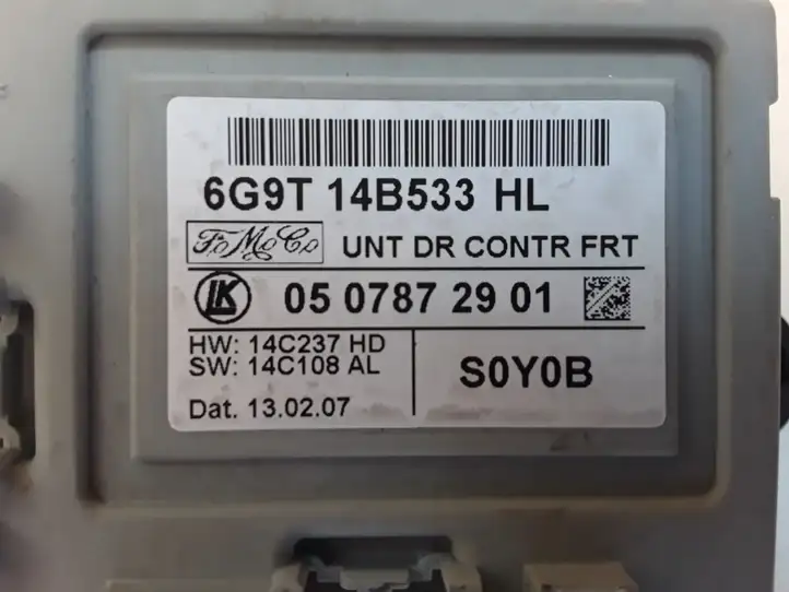 Ford S-MAX (2006 - 2010) 6G9T14B533HL Блок управления дверью — фото 2