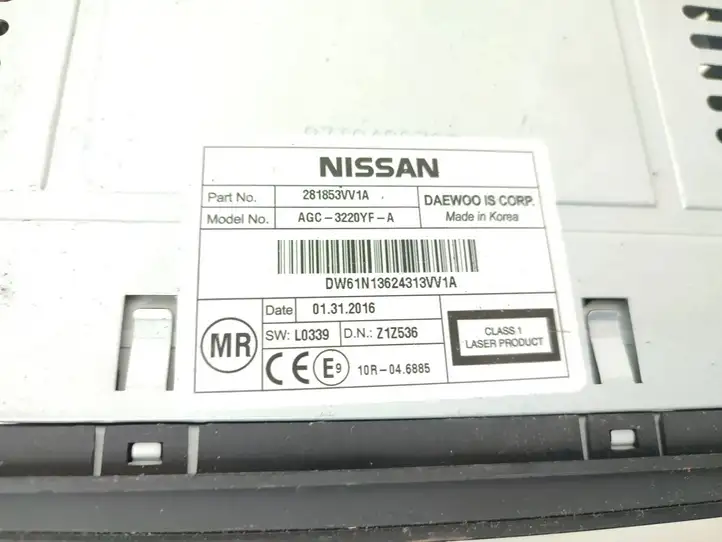 Nissan Note (E12) (2014 - 2018) 281853VV1A Магнитола / мультимедийная система — фото 6