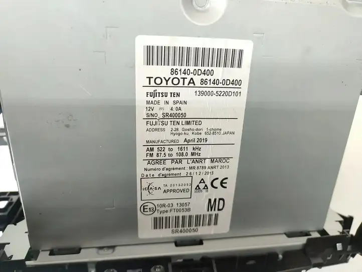 Toyota Yaris (2019 - ) 861400D400 Магнитола / мультимедийная система — фото 10