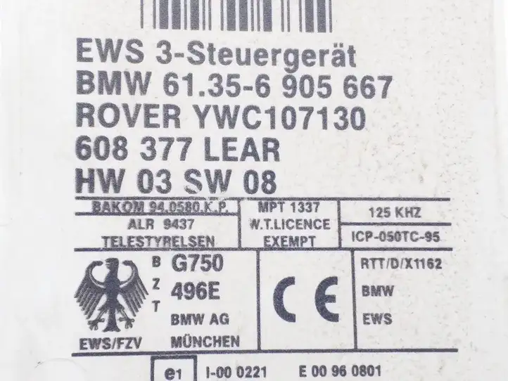 BMW X5 E53 (1999 - 2006) 6905667 Блок иммобилайзера — фото 2
