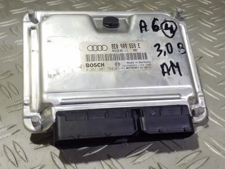 Audi A6 S6 C5 4B (2001 - 2004) 8E0909559E Блок управления двигателем (ECU) — фото 1
