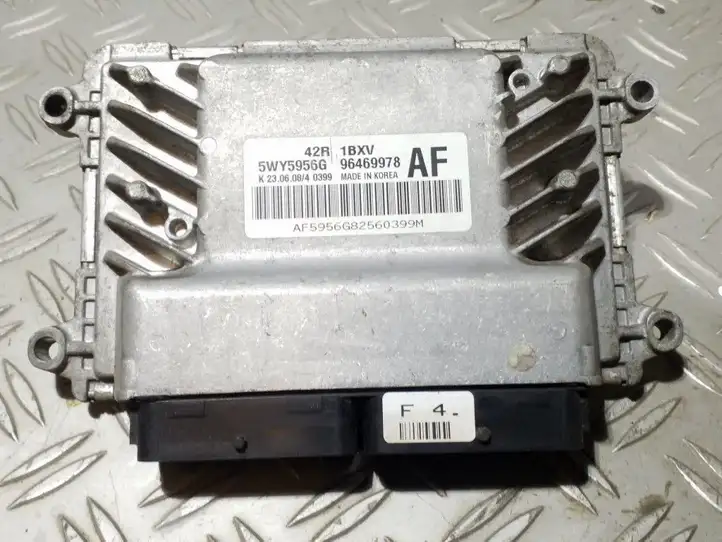 Chevrolet Aveo (2008 - 2011) 5WY5956G Блок управления двигателем (ECU) — фото 1