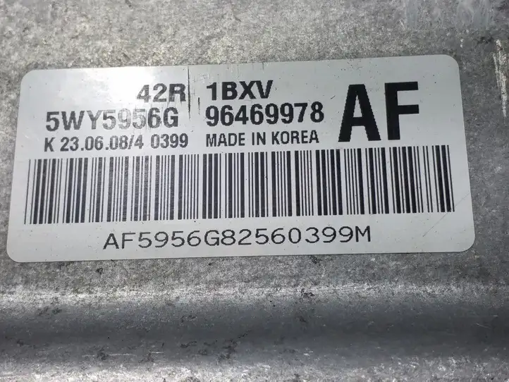 Chevrolet Aveo (2008 - 2011) 5WY5956G Блок управления двигателем (ECU) — фото 2