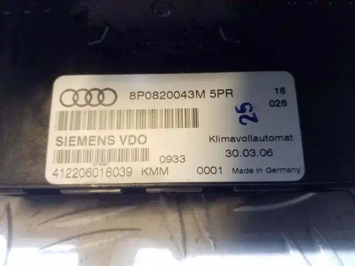 Audi A3/S3 8P (2004 - 2008) 8P0820043M Блок управления климат-контролем — фото 4