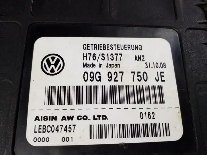 Volkswagen Jetta V (2005 - 2010) 09G927750JE Блок управления АКПП — фото 4