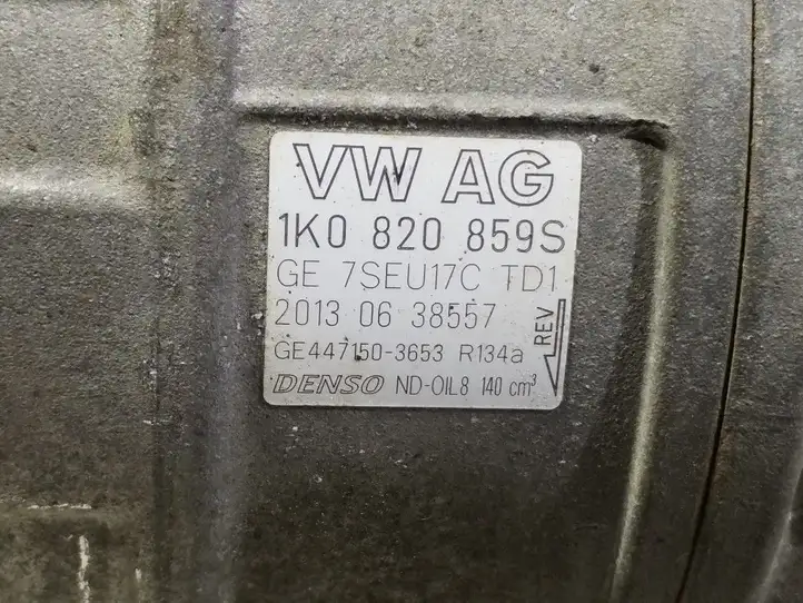 Volkswagen PASSAT B6 (2005 - 2010) 1K820859S Компрессор (насос) кондиционера воздуха — фото 5