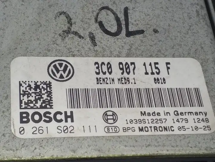 Volkswagen PASSAT B6 (2005 - 2010) 3C0907115F Блок управления двигателем (ECU) — фото 3