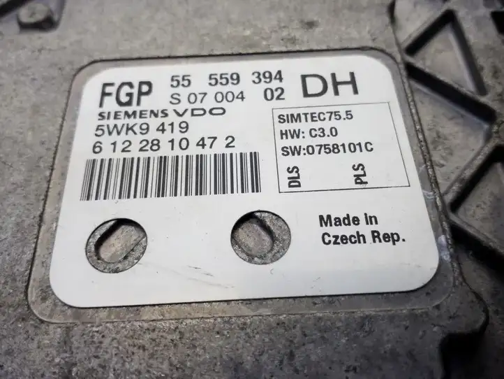 Opel Astra H (2004 - 2009) 55559394 Блок управления двигателем (ECU) — фото 3
