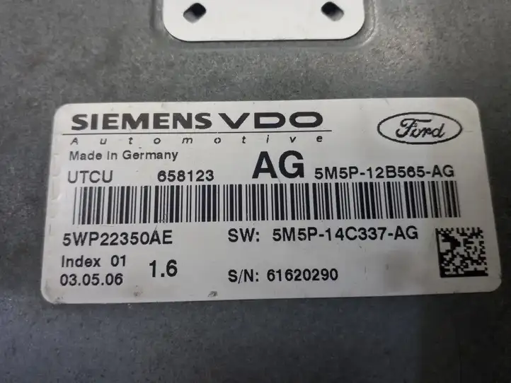 Ford Focus (2008 - 2011) 5M5P14C337AG Блок управления двигателем (ECU) — фото 3