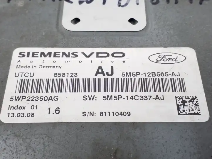 Ford Focus (2008 - 2011) 5M5P12B565AJ Блок управления двигателем (ECU) — фото 3