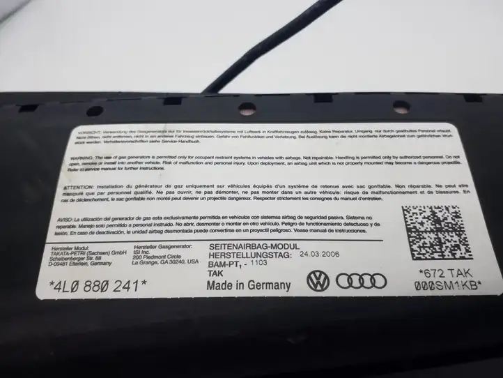 Audi Q7 4L (2005 - 2009) 4L0880241 Подушка безопасности сиденья — фото 4