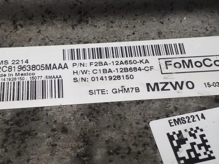 Ford Fiesta (2013 - 2017) F2BA12A650KA Блок управления двигателем (ECU) — фото 3