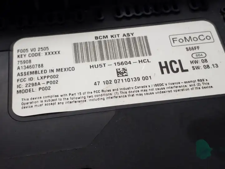 Ford Ecosport (2018 - ) HU5T15604HCL Блок управления электропитанием — фото 3