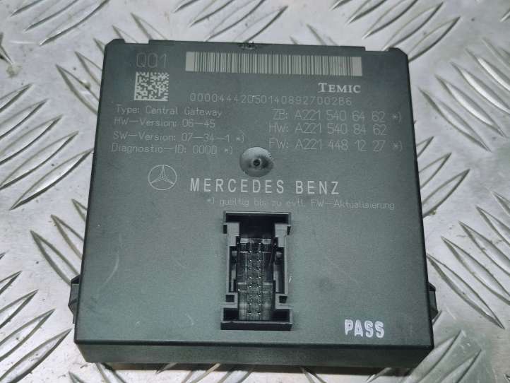 A2215406462 Mercedes-Benz S W221 Gateway valdymo modulis