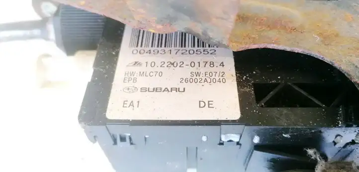 Subaru Legacy (2009 - 2013) 10220201784 Колодки ручного тормоза — фото 3