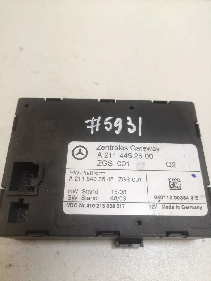 A2114452500 Mercedes-Benz CLS C219 Gateway valdymo modulis